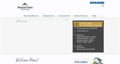 Desktop Screenshot of mountainhomefamilyhousing.com