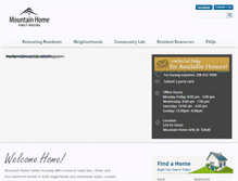 Tablet Screenshot of mountainhomefamilyhousing.com